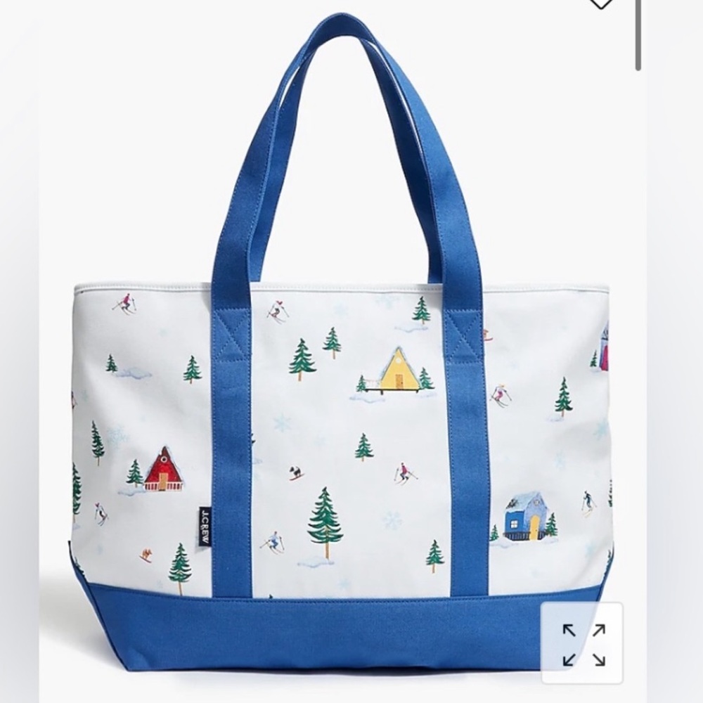 J. Crew Factory Ski Canvas Tote